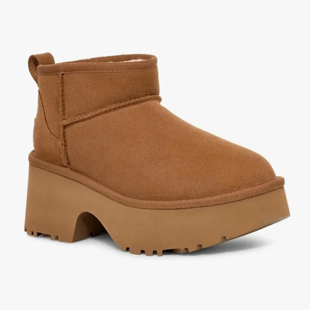 UGG Classic Ultra Mini New Heights – Chestnut – Size 9 – NWT